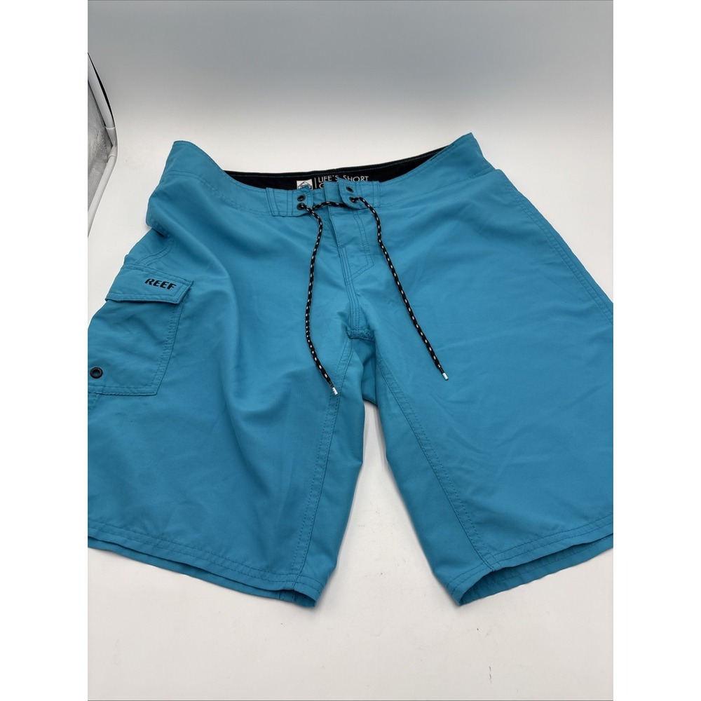 Reef‎ Surfing Shorts Board Swimming Cargo Lace Tie Band Size 34 Inch Waist